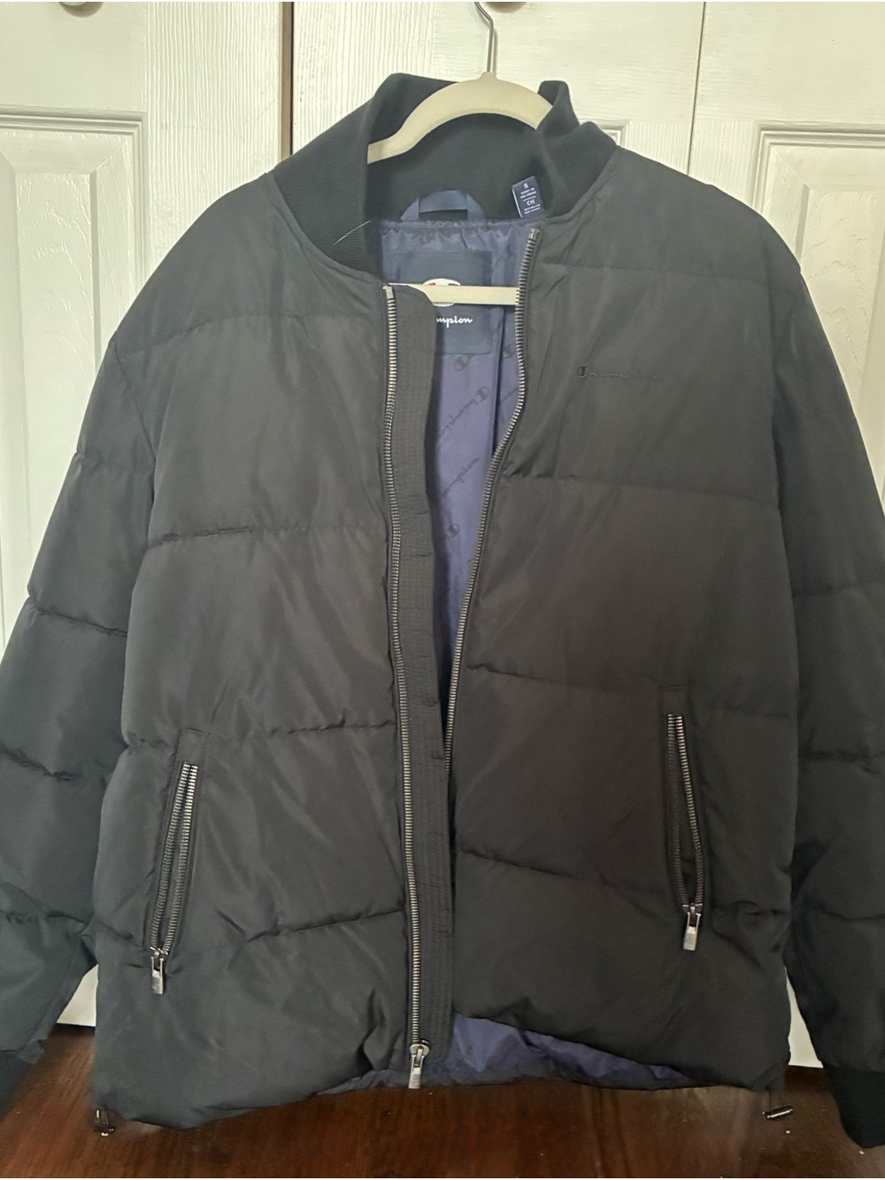 Champion Men's Black Quilted Puffer Jacket